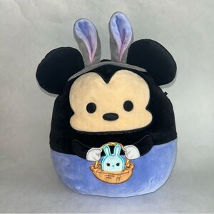Squishmallows Easter Disney Mickey Mouse 10 in Holding Basket Bunny Ears